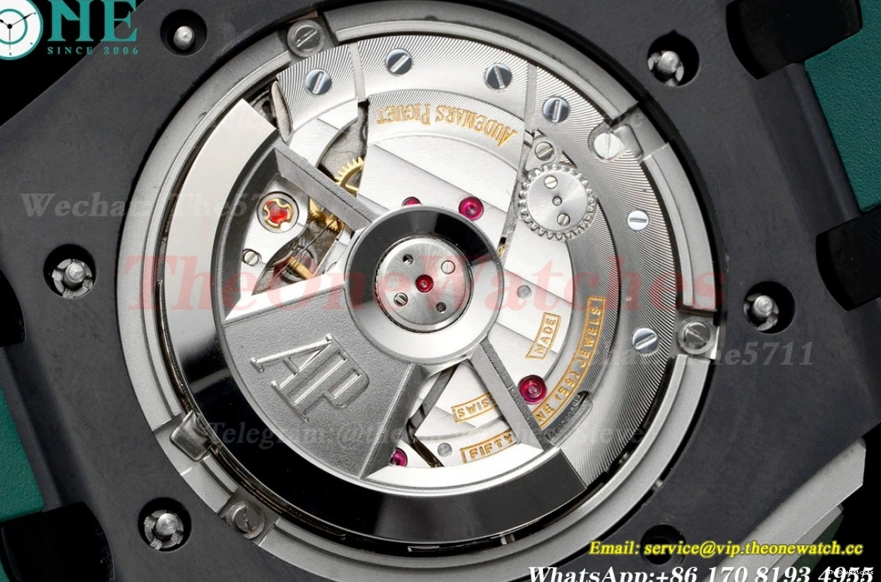 Ceramic Green A3126 2020 44mm Royal Offshore Oak RSF Dial RU 0411